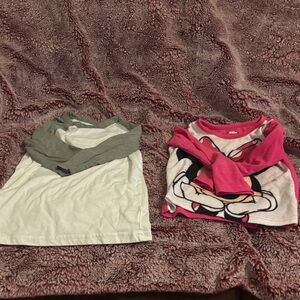 Disney Kids Pajama Tops - Gray and Pink